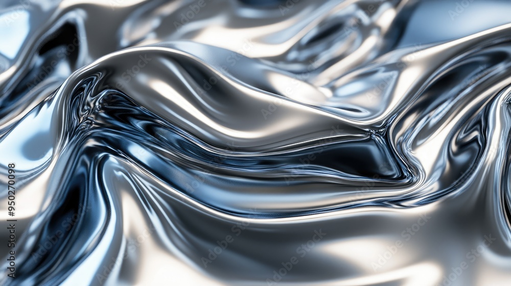 Glossy metallic surface reflecting light Glossy metallic surface reflecting light