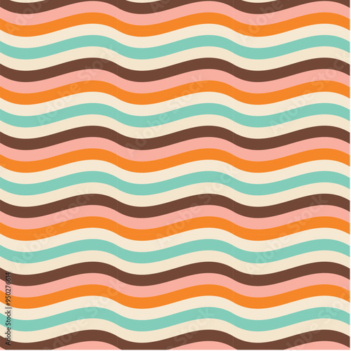 50s Mid Century Modern Seamless Pattern