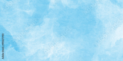 Horizontal abstract blue watercolor lines, waves, texture,Blue watercolor background for textures background,Blue background. The summer sky is colorful clearing day and beautiful,
