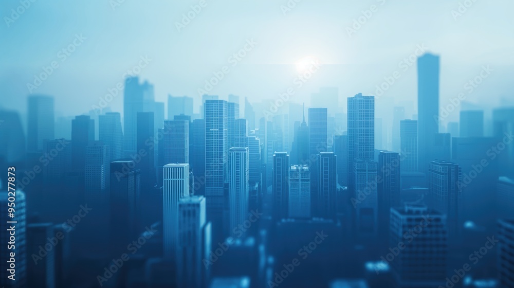 Futuristic City Skyline Perspective Futuristic City Skyline Perspective