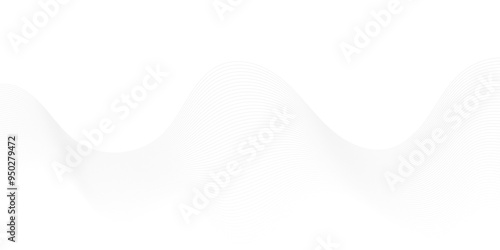 Vector white digital wave modern carve blend stripe line flowing technology white line glowing element moving creative concept science technology crate for thin texture vector background.