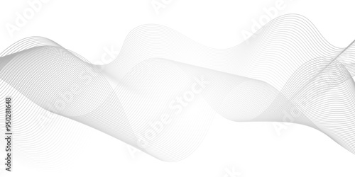 Digital wave modern carve blend stripe line flowing technology white line glowing element line moving creative concept science technology crate for thin texture vector background.