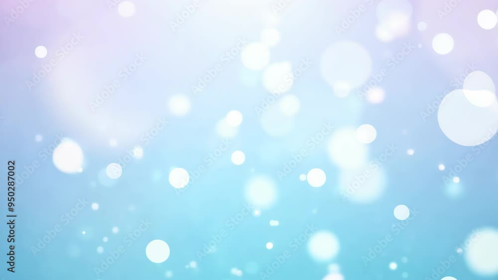 Gentle Soft Blue and White Particle Cloud with Serene Bokeh Gentle Soft Blue and White Particle Cloud with Serene Bokeh