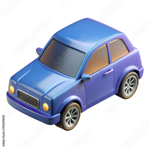 car 3d cartoon style illustration photo