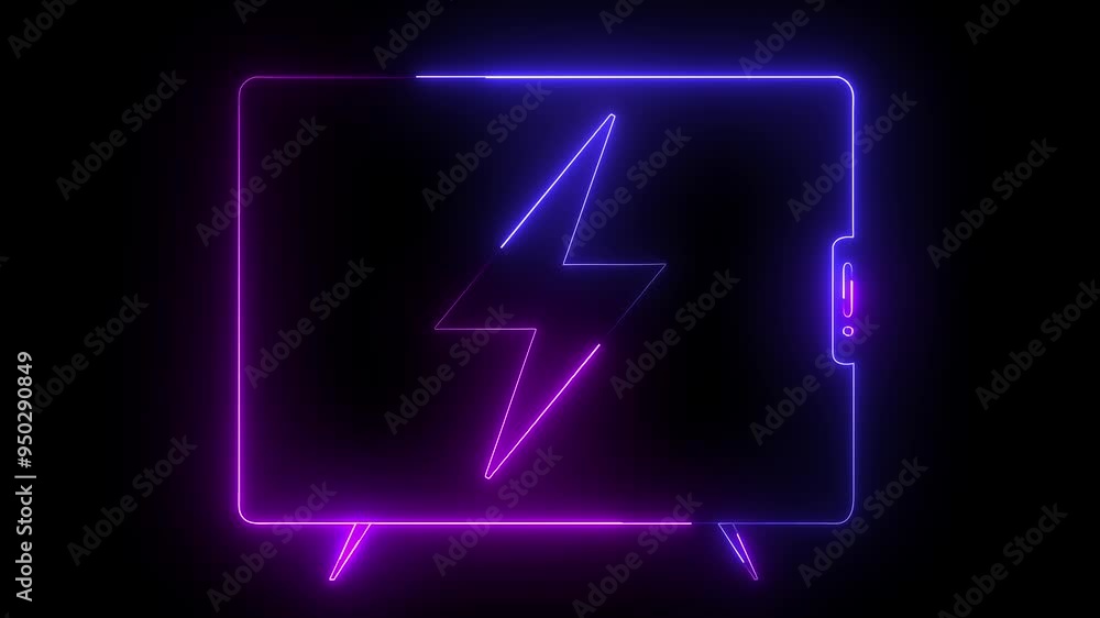 Lightning blinking bolt symbol Neon glowing battery charging icon with mobile concept. Neon battery icon Blue color Battery Status Sign with black background. Neon glow Looping battery charging icon Lightning blinking bolt symbol Neon glowing battery charging icon with mobile concept. Neon battery icon Blue color Battery Status Sign with black background. Neon glow Looping battery charging icon