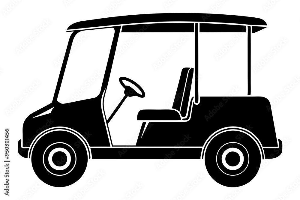 Golf cart vector silhouette, black golf car icon vector
Golf cart vector silhouette, black golf car icon vector