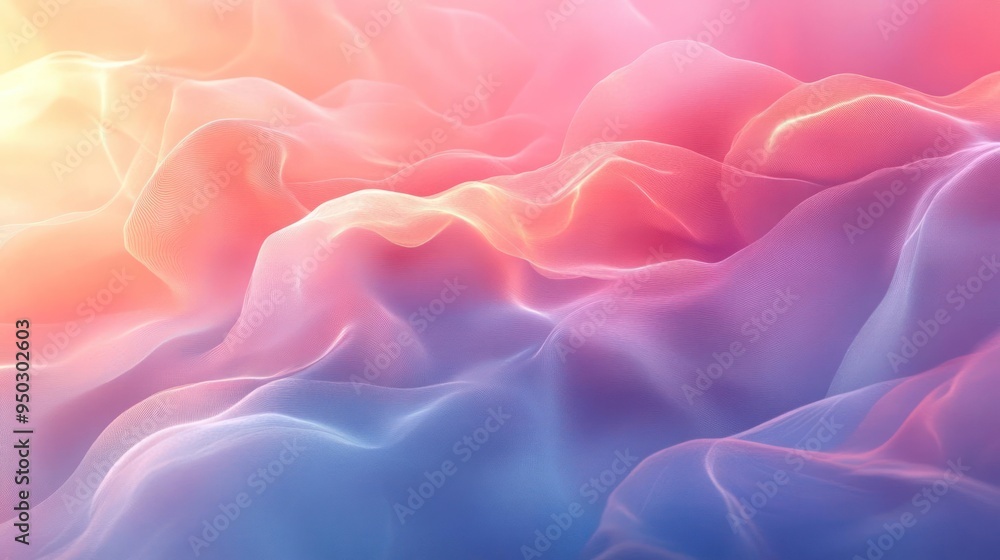 Obraz premium A vibrant watercolor background with a floral and abstract design,