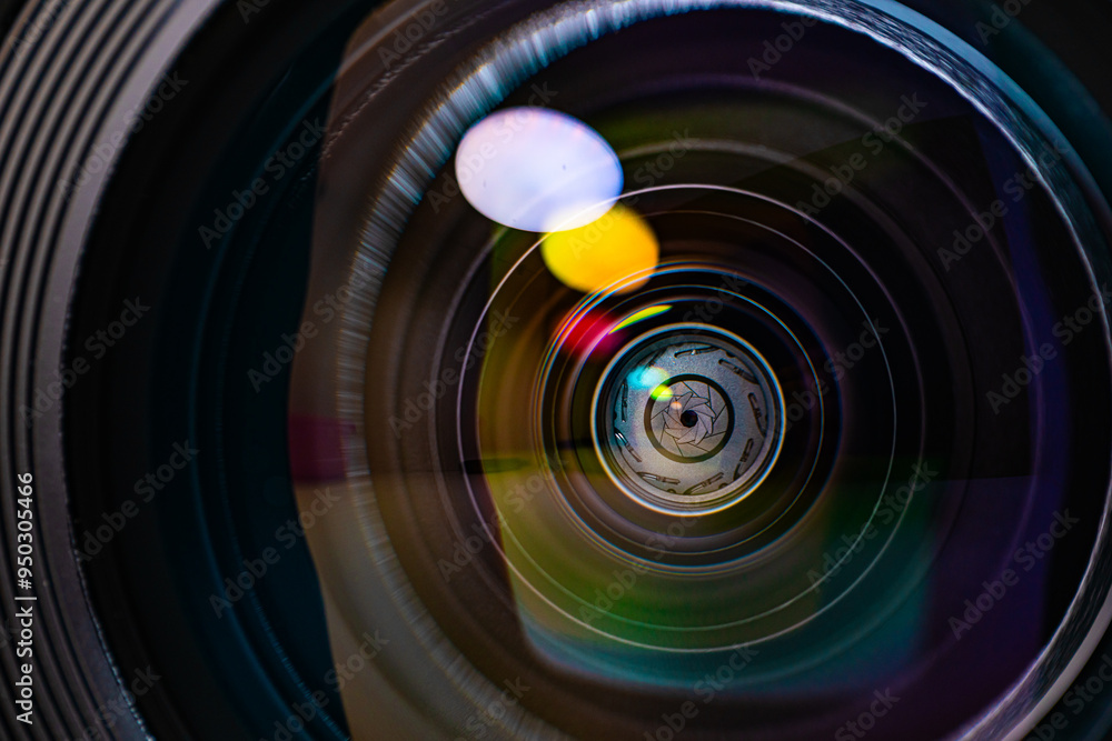Closeup of camera lens Closeup of camera lens