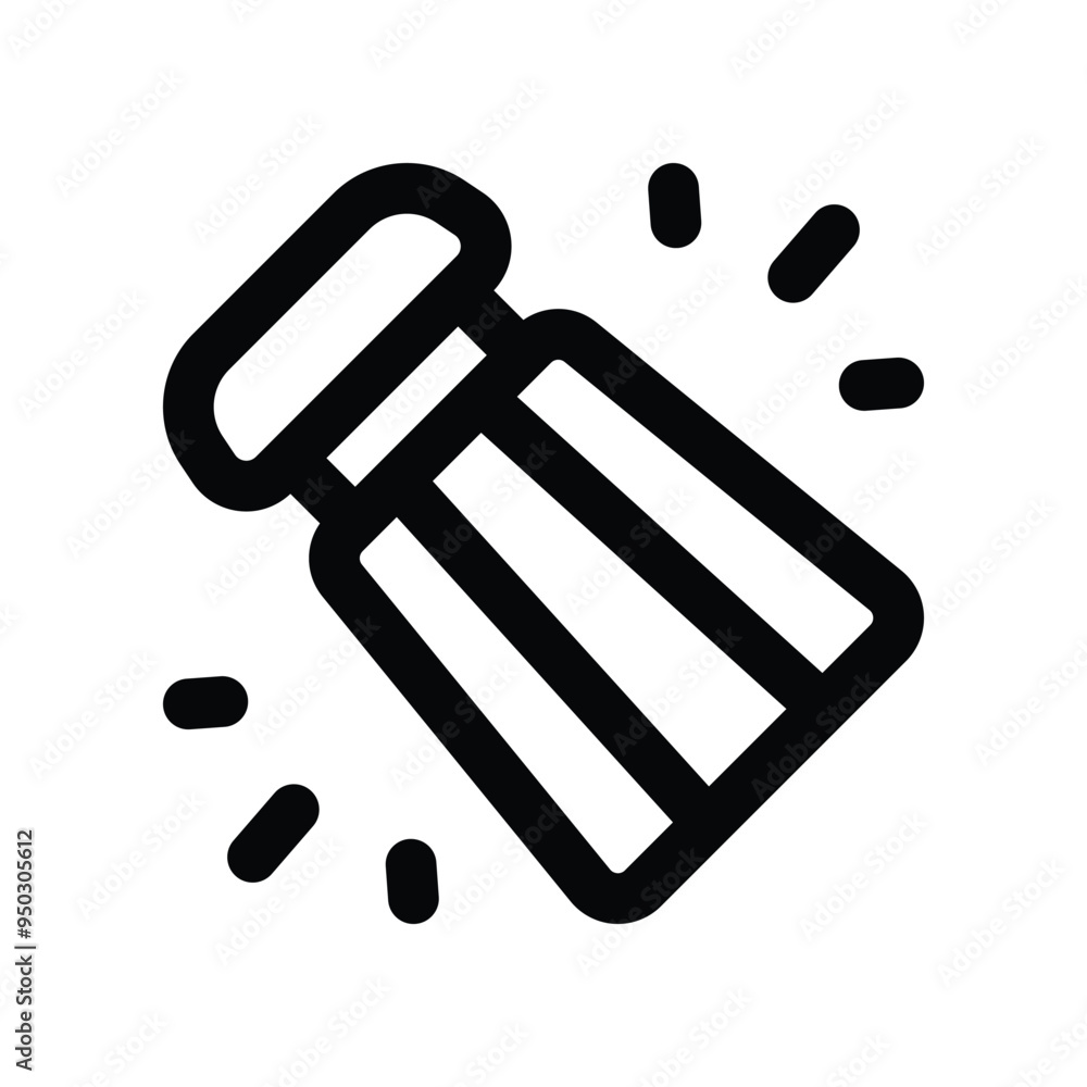 salt shaker icon. vector line icon for your website, mobile, presentation, and logo design. salt shaker icon. vector line icon for your website, mobile, presentation, and logo design.