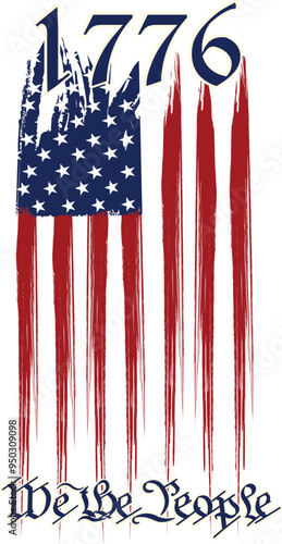 We The People American Flag 1776