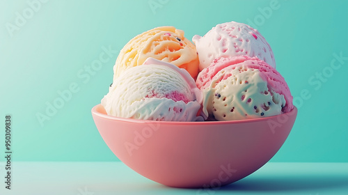 Colorful Ice Cream Delight