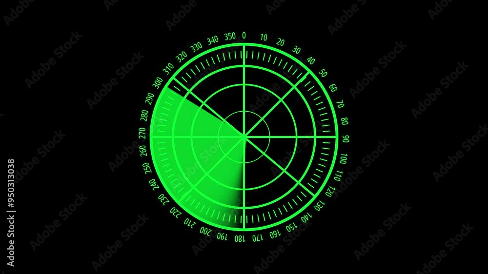 green color radar icon . Animated radar icon on a black background. green color radar icon . Animated radar icon on a black background.