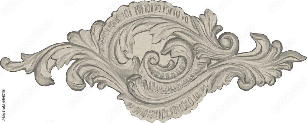 Fototapeta premium Vector sketch illustration of floral ornament design background pattern classic vintage ethnic traditional