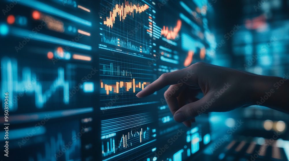 Investors are drawn to the dynamic charts and graphs in this popular stock image Investors are drawn to the dynamic charts and graphs in this popular stock image