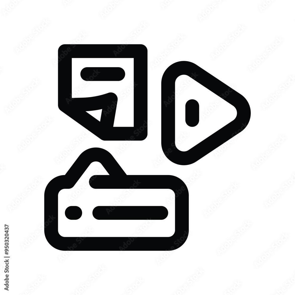 Fototapeta premium digital content icon. vector line icon for your website, mobile, presentation, and logo design.