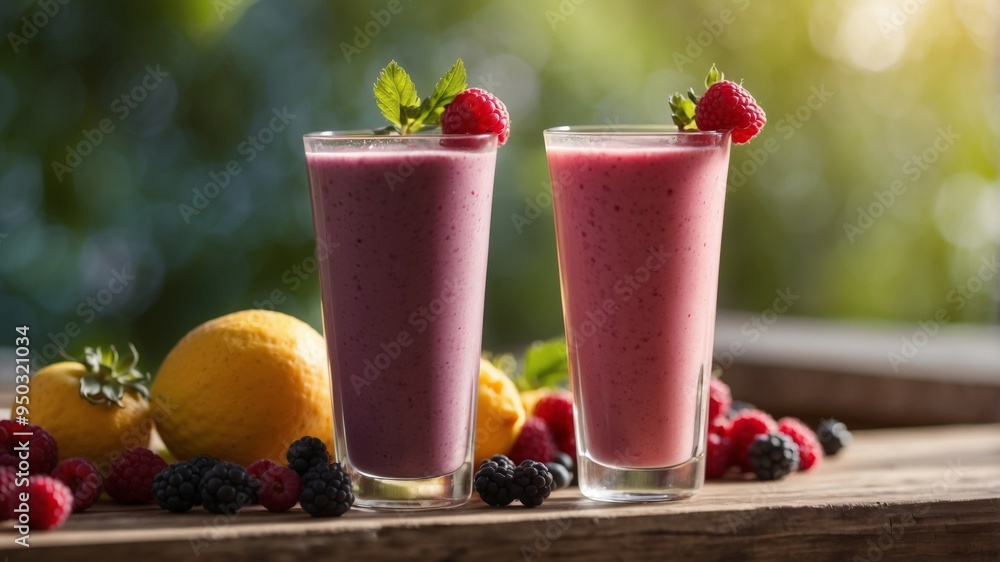 Enjoy a delicious and healthy berry smoothie made with fresh fruits under the sun for a refreshing treat. Enjoy a delicious and healthy berry smoothie made with fresh fruits under the sun for a refreshing treat.