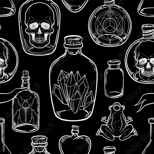 Mystic, magic, background. Religion and the occultism with esoteric and mason...