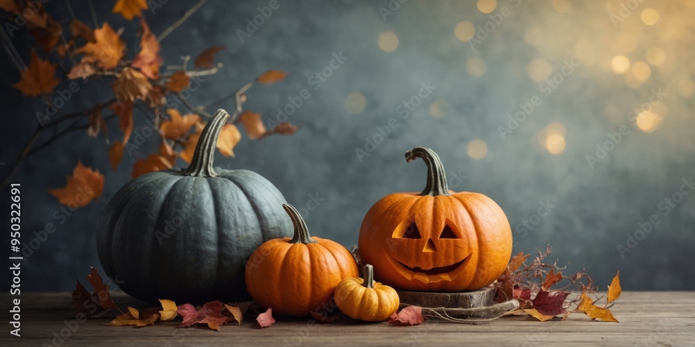 Halloween pumpkin decorative background with blank frame frame. Halloween pumpkin decorative background with blank frame frame.