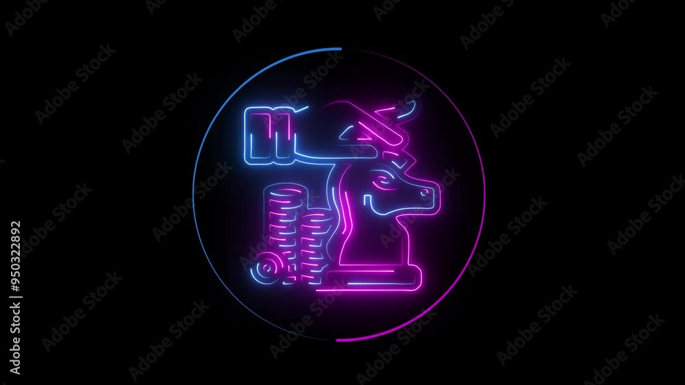 icon of a hand giving dollars with a glowing neon effect icon of a hand giving dollars with a glowing neon effect