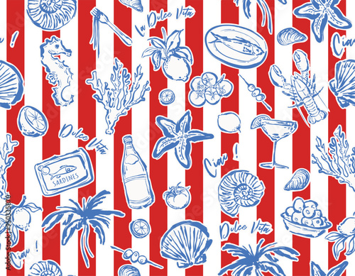 Trendy  summer beach vacationin in  Italy  Mood tropical mood summer food , Activity  Lemon , Umbrella ,Vacation