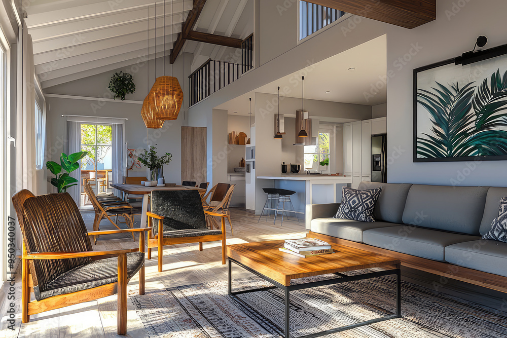 A Bright and Inviting Open-Plan Living Space, Perfect for Relaxation and Entertainment Amidst Elegant D�cor and Natural Light A Bright and Inviting Open-Plan Living Space, Perfect for Relaxation and Entertainment Amidst Elegant D�cor and Natural Light