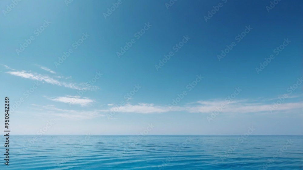 Fototapeta premium blue sky and sea