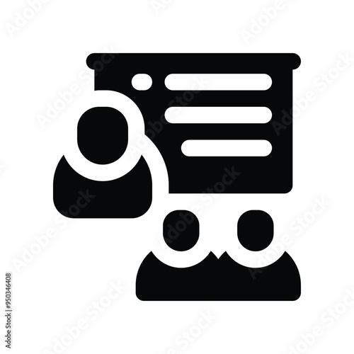 seminar icon. vector glyph icon for your website, mobile, presentation, and logo design.