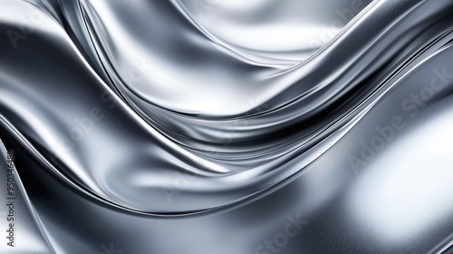 Smooth silver gradient background with a cool metallic finish, creating a sleek and futuristic feel