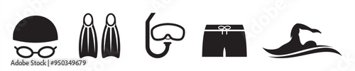 swimming icon. equipment for swimming vector illustration