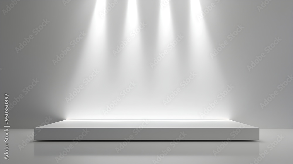 Obraz premium A flat vector illustration of a modern luxury interior wall, pure white, with a smooth glossy finish, wall mockup, minimalistic and sophisticated, clear background