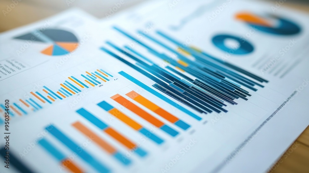 financial charts and business analytics intelligence concepts to examine a company's finances and earnings financial charts and business analytics intelligence concepts to examine a company's finances and earnings