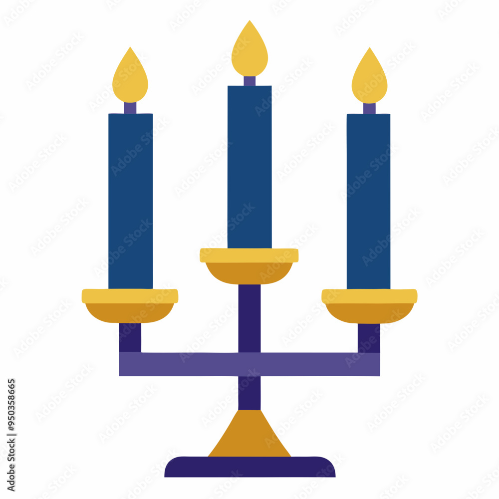 The candle holder on a white background The candle holder on a white background