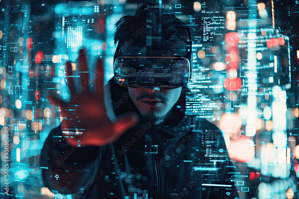 Diving into the Digital Realm: A Hacker's Journey Through a Virtual Reality Interface of Infinite Possibilities Diving into the Digital Realm: A Hacker's Journey Through a Virtual Reality Interface of Infinite Possibilities