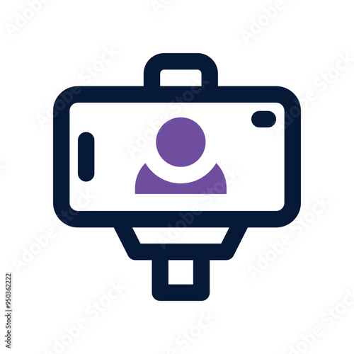 vlog icon. vector dual tone icon for your website, mobile, presentation, and logo design.