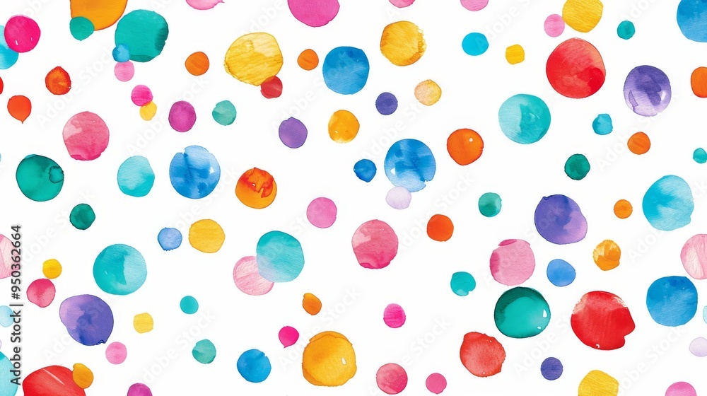 Colorful Polka Dot Pattern Colorful Polka Dot Pattern