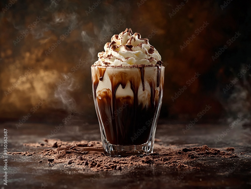 Decadent Mocha with Whipped Cream and Chocolate Drizzle Decadent Mocha with Whipped Cream and Chocolate Drizzle