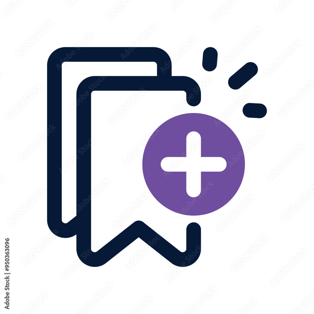 Obraz premium bookmark icon. vector dual tone icon for your website, mobile, presentation, and logo design.