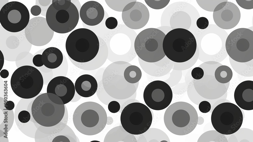 Minimalist Grayscale Dot Pattern Minimalist Grayscale Dot Pattern