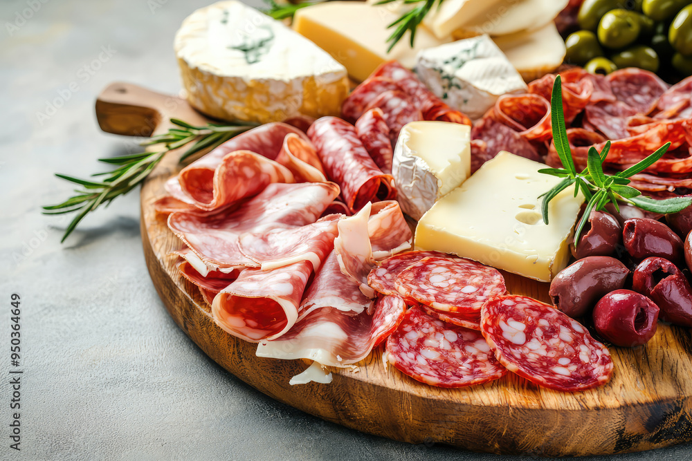 A Delectable Italian Antipasto Platter with Cured Meats, Cheeses, and Olives That Invites You to Savor Every Flavorful Bite! A Delectable Italian Antipasto Platter with Cured Meats, Cheeses, and Olives That Invites You to Savor Every Flavorful Bite!
