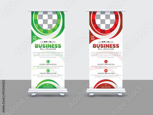 corporate marketing roll up banner design