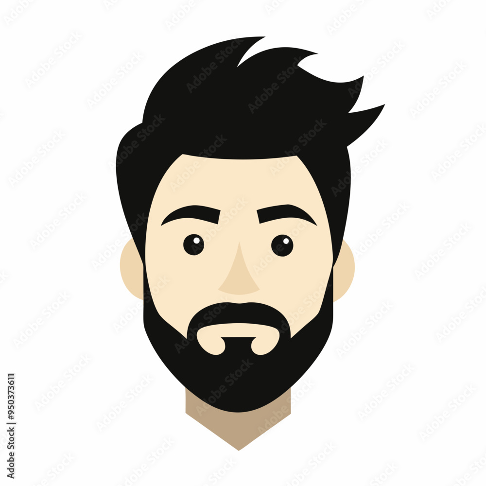 Vector set of human heads with different hairstyles Vector set of human heads with different hairstyles
