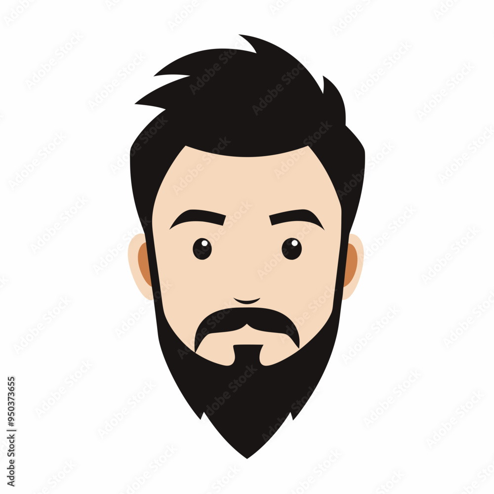 Vector set of human heads with different hairstyles Vector set of human heads with different hairstyles
