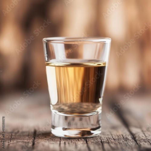 Aquavit from Sweden in a small shot glass, aquavit, Sweden, shot