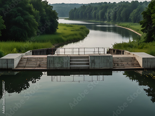 Green around the reservoir