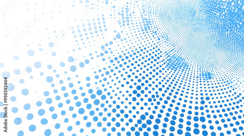 Abstract halftone pattern vector design in light blue dots, with blue dots in circular shapes, perfect for wallpaper or digital art Abstract halftone pattern vector design in light blue dots, with blue dots in circular shapes, perfect for wallpaper or digital art
