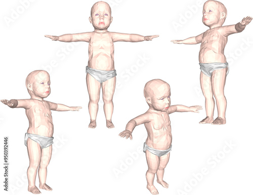 Vector sketch illustration design of the ghost of a small child tuyul stealing money