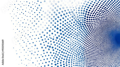 Wallpaper Mural Abstract halftone pattern vector design in light blue dots, with blue dots in circular shapes, perfect for wallpaper or digital art  Torontodigital.ca