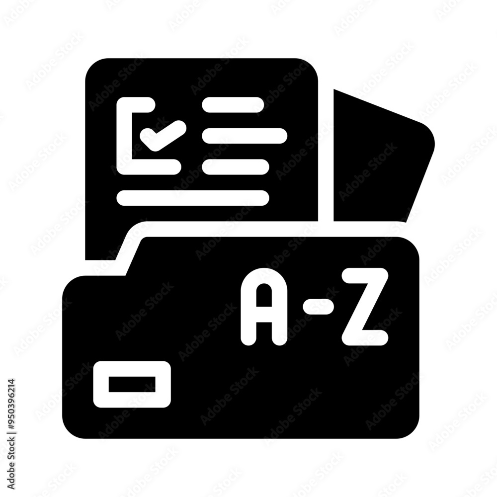 folder note glyph icon folder note glyph icon