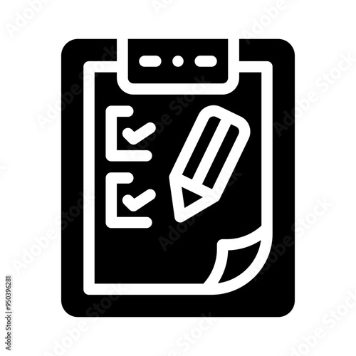 notepad glyph icon