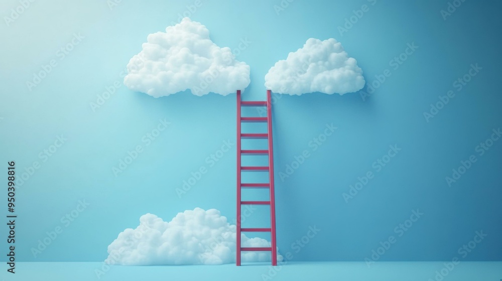 Ladder to the Clouds: A Minimalist Concept of Reaching for Dreams Ladder to the Clouds: A Minimalist Concept of Reaching for Dreams